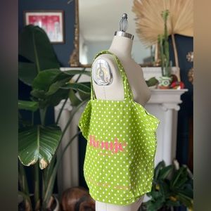 Rouje cotton tote bag green